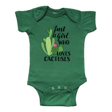 

Inktastic Just a Girl Who Loves Cactuses Gift Baby Girl Bodysuit