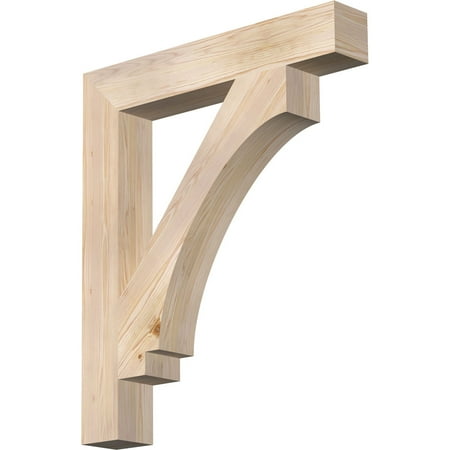 

Ekena Millwork 5 1/2 W x 36 D x 42 H Imperial Block Smooth Bracket Douglas Fir