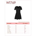 thumbnail image 4 of MBJ Womens V Neck Trapeze Tunic ( S - XXXL ), 4 of 4