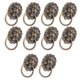 thumbnail image 5 of Tiradores para muebles, pomos con forma de cabeza de Animal especial Vintage para cajones y joyeros, 10 Uds., 5 of 5