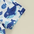 thumbnail image 6 of Toddler Baby Boy Summer Outfits Cartoon Shark Print Sleeveless Vest Tank Tops and Shorts Set Infant Beach Casual Clothes, 6 of 7