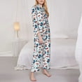 thumbnail image 3 of Goofa Fourth Of July Party Printed Women’s 2 Piece Pajama Set Super,Pajamas Women's Long Sleeve Sleepwear Soft Button Down Loungewear Pjs Lounge Set Nightwear-XX-Large, 3 of 9