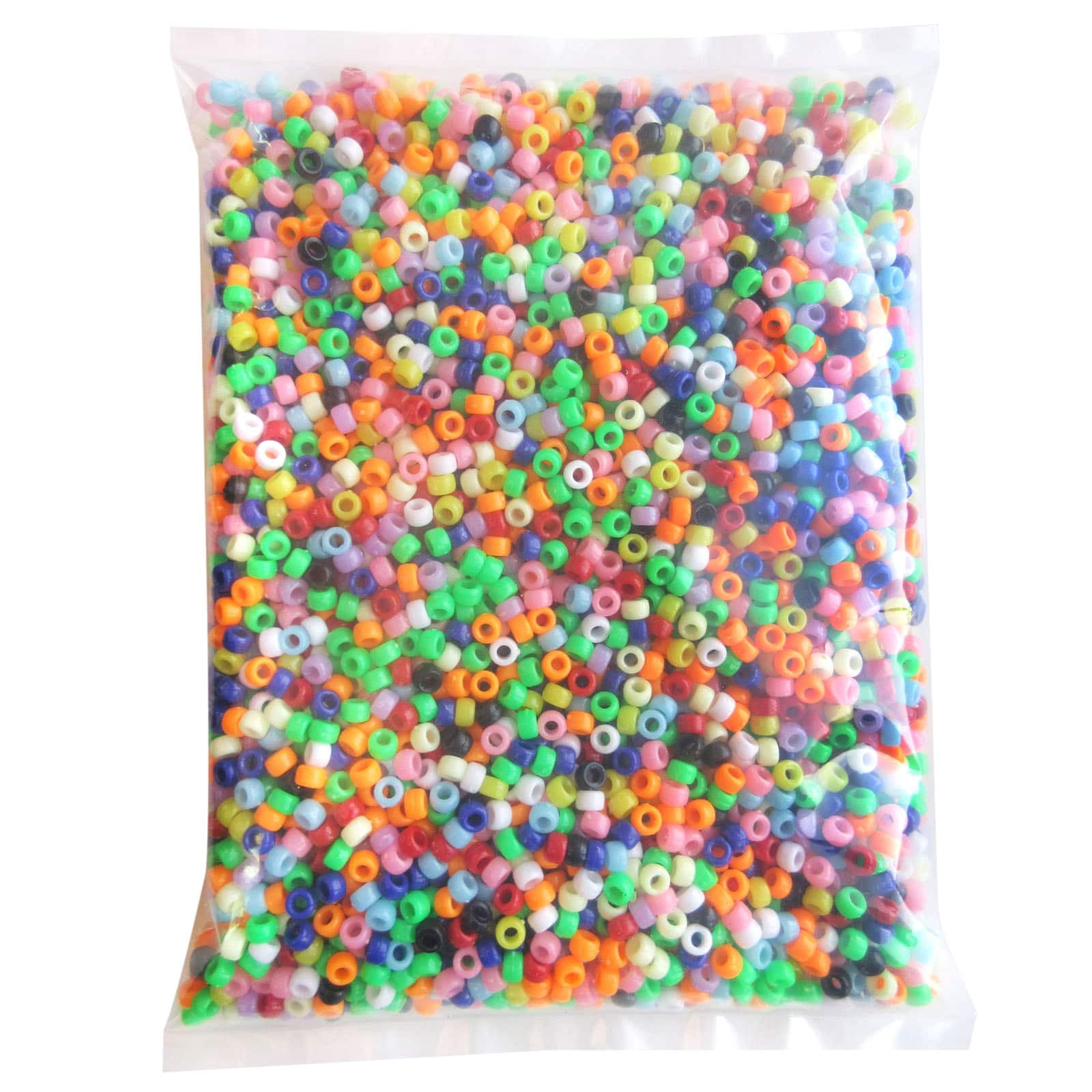 12 Pack: 1lb. Opaque Pony Beads by Creatology - 4mm x 7mm