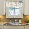 thumbnail image 3 of Coolnut Window Valance -Summer Ocean Kitchen Curtain - Curtains Rod Pocket Blackout Valance Topper Curtains for Kitchen Bathroom, 1 Panel, 54x18in Home Decor, 3 of 6