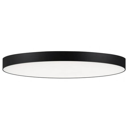 Maxim 57664Wt Trim 11  Wide Integrated Led Flush Mount Ceiling Fixture - Black