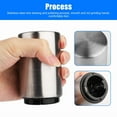 thumbnail image 4 of 2 Pcs Automatic Beer Soda Bottle Opener Stainless Steel Push Down Cap Bar Party, 4 of 6