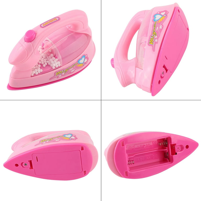 Plastic Mini Electric Iron Toy Pink/Blue Kids Children Baby Pretend Play  Home Appliance Toy Safety Light-up Simulation Girls Toy - AliExpress