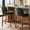 Green,Walnut, variant on Harper & Bright Designs Counter Height Bar Stools Set of 2, 26.5" Upholstered Barstools with Curved Back, Rubberwood Frame, Modern Counter Chairs with Footrest for Kitchen Island, Green,Walnut