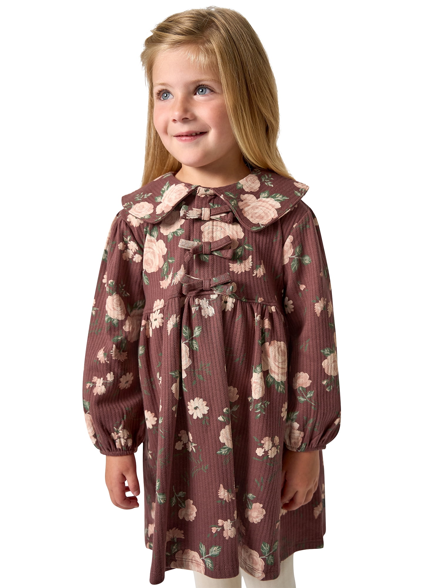Modern Moments by Gerber Toddler Girl Bow Front Dress, Sizes 12 Months - 5T