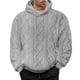thumbnail image 2 of pstuiky mangas largas para hombre, Sudadera con capucha de manga larga con bolsillo y cordón de forro polar de color liso para hombre salir tops xl, 2 of 9