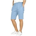 thumbnail image 2 of Tdoqot Boys Trendy Cargo Shorts- Casual Stretch Relaxed Fit Elastic Waist Kids Summer Shorts Light Blue Size 12, 2 of 7