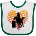 thumbnail image 3 of Inktastic Barrel Racing Rodeo Cowgirl Girls Baby Bib, 3 of 4