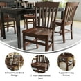 thumbnail image 2 of HERCULES Series School House Back Walnut Wood Restaurant Chair, 2 of 9