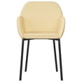 thumbnail image 3 of vidaXL Dining Chairs 2 pcs Cream Velvet, 3 of 5