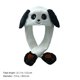 thumbnail image 2 of 1pc Lovely Panda Moving Orears Hat Creative Ore Ear Hat Sombrero de felpa Hombro de dibujos animados, 2 of 5