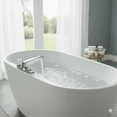 thumbnail image 2 of Laguna Brass 3341ACP Mobile Home Two Handle Non-Metallic 8" Deck Mount Garden Tub Filler Chrome Finish, 2 of 5