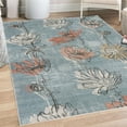 thumbnail image 1 of Spring Decorative Rug, Season of New Hopes Petals Blossoms Summer Floral Style of Illustration, Quality Carpet for Bedroom Dorm and Living Room, 6 Sizes, Slate Blue, by Ambesonne, 1 of 4
