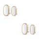 thumbnail image 1 of Wosthever Timbre inalámbrico 4 Volumen Luz indicadora ajustable Mute Door Bell Apartment Punch Free para niños Enchufe de EE. UU. uno 2piezas, 1 of 6