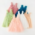 thumbnail image 6 of Hicidod Baby Girls Tulle Tutu Dress Sleeveless Backless Princess Birthday Party Dresses Sequin Ruffle Bowknot Sundress, 6 of 7
