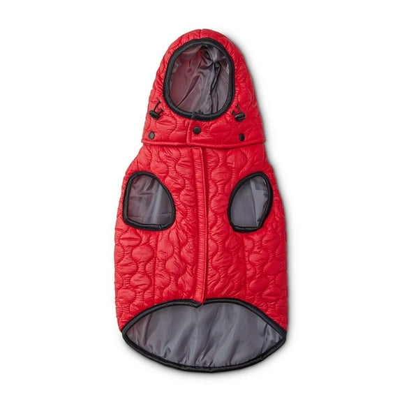 Good2Go Red Quilted Tech-Fabric Ski Dog Coat, Small