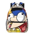 thumbnail image 6 of Lsque Sml Jeffy Pattern Casual Backpack for School, Work, Travel – Adjustable Straps, Multiple Compartments – Ergonomic Design, Fits Laptops and Tablets, 6 of 7