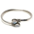 thumbnail image 3 of 925 Sterling Silver Cuff Bracelets For Women, Genuine Moonstone Gemstone Designer Bracelets, Handmade Fashion Jewelry Gifts, 3 of 7