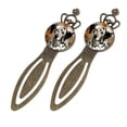 thumbnail image 2 of Dalmatians Stainless Steel Vintage Copper Crown-Shaped Bookmarks Set of Two - Reading Accessories and Book Markers Gift for Book Lovers, 2 of 5