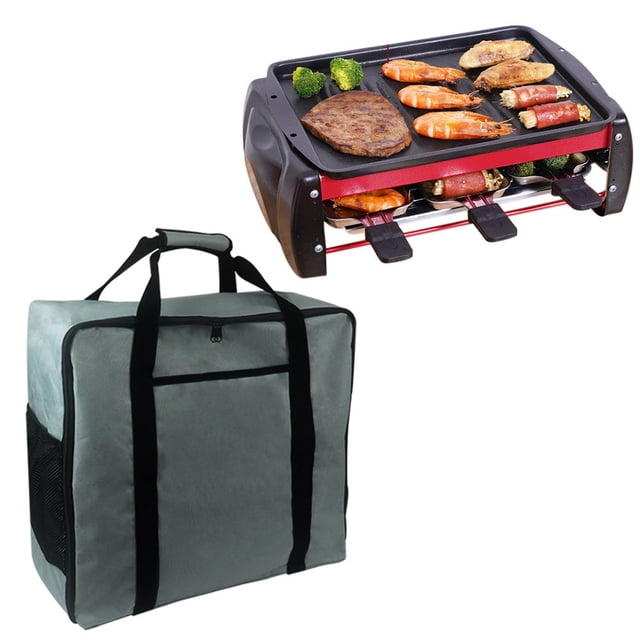 Bolsa de almacenamiento portátil para herramientas de barbacoa, bolsa de transporte portátil para almacenamiento de parrilla, bolsa de almacenaje para acampada de viaje impermeable al aire l
