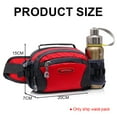 thumbnail image 2 of Hukapapa Bolso Multifuncional Deportivo - Mochila Ciclismo Y Running - Mochila Montañismo ExteriorRojo, 2 of 5