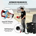 thumbnail image 6 of VEVOR Portable Diesel Tank, 116 Gallon Capacity & 10 GPM Flow Rate, Diesel Fuel Tank with 12V Electric Transfer Pump and 13.1ft Rubber Hose, PE Diesel Transfer Tank for Easy Fuel Transportation,Black, 6 of 10