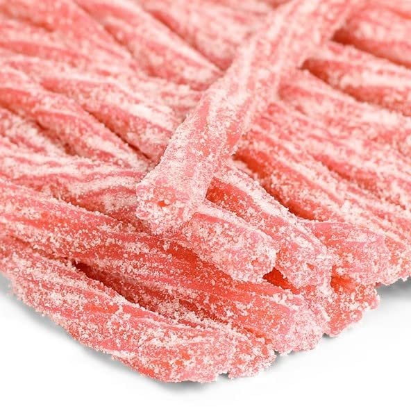 Pink Lemonade Licorice Sour Sticks by Its Delish, 5 lbs Bulk Bag  Great Gifts Party Sweets  Made in USA, Vegan, Kosher