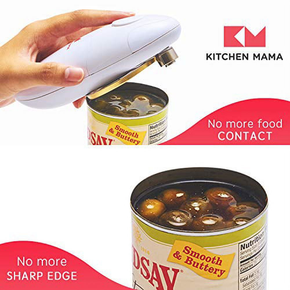 Kitchen Mama Electric Can Opener Battery Operated Handheld Can Opener - Red  New 704831585513