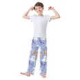 thumbnail image 2 of FORMRS Boys Pajama Pants with Pockets Size 13-14Y Kids Lounge Sleep Bottoms, Blue Halloween, 2 of 8