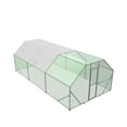 thumbnail image 3 of Chicken Run Coop 10'x20', 200 Sq-Ft Galvanized Steel Shelter - Wire Mesh, Lockable Gate, PVC Coated - Outdoor Poultry Enclosure for Chickens, 3 of 9