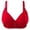 Red, variant on Scyoekwg Everyday Bras for Women Soft Ultra Light Bras Underwear Trendy Solid Color Underwear Striped Bra Wire Free Gathering Underwear Everyday Bras Beige XXXL
