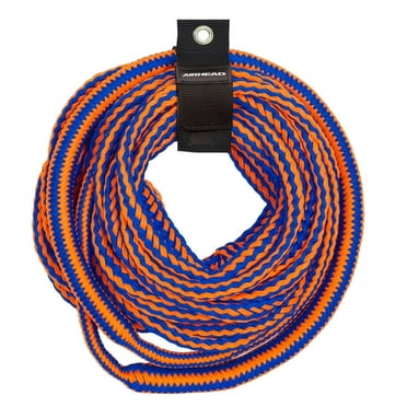 Airhead 50 ft UV Resistant Bungee Tube Rope for 1-4 Rider Towables, Blue/Orange