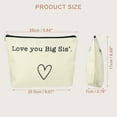 thumbnail image 4 of Unique Bargains Sister Makeup Bag Love You Big Sis Gift Organizer Bag Sisters Gift Idea Presents for Women Best Friend, 4 of 7
