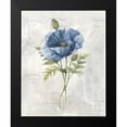 thumbnail image 2 of Robinson, Carol 12x14 Black Modern Framed Museum Art Print Titled - Blue Linen Poppy, 2 of 5