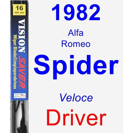 - 1982 Alfa Romeo Spider (Veloce) Driver Wiper Blade - Vision Saver