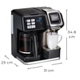 thumbnail image 2 of Cafetera Hamilton Beach FlexBrew 3 en 1 Programable para 12 Tazas, Compatible con K-Cup, Café Molido, Jarra de Vidrio y Taza Individual 1050W, 2 of 8