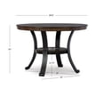 thumbnail image 3 of Holloway 45" Round Dining Table, Rustic Umber, 3 of 6