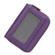 thumbnail image 1 of Cartera pequeña de cuero Laklulu para mujer, monedero con doble cremallera para mujer, tarjetero con bloqueo RFID, 11 x 8 x 4 cm, 1 of 6