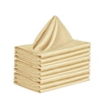 thumbnail image 3 of 10 servilletas de satén para bodas y fiestas, de 48 x 48 cm, para hoteles. Dorado, 3 of 9