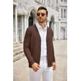 thumbnail image 5 of COOFANDY Men's Cardigan Sweater Long Sleeve Casual V Neck Button Down Knitted Sweater with Pockets, 5 of 6
