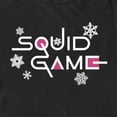 thumbnail image 2 of Men's Squid Game Christmas Snowflake Logo Graphic Tee Black 2X Large, 2 of 5