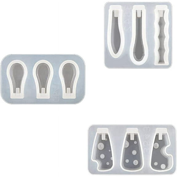 Resin Knife Holder Handle Mold Collection, 3Pcs Handle Resin Casting Mold for DIY Cutlery Handle Epoxy Resin Mold