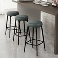 thumbnail image 3 of Bar Stools Set of 2, Counter Height Bar Stools, Kitchen Counter Stools, Mid-Century Modern Backless Counter Stools, 26.3-Inch Tall, Kitchen Island Home Bar, 3 of 9