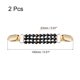 thumbnail image 2 of Clips para cuello de cárdigan Unique Bargains 2uds Suéter Clips Acrílico Vestido Clips Espalda Cincha Clips Negro, 2 of 6