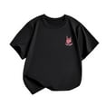 thumbnail image 3 of Tiijoy Toddler Girls Graphic Tee Fashion Letter Print T-Shirt Short Sleeve Crew Neck T Shirt, 3 of 4
