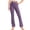 Purple-2025, variant on MKOSPLRT High Waist Pants for Girl Stretch Yoga Workout Pants Solid Color Lounge Gym Leggings Lightweight Straight Leg Pants for 2-13 Years